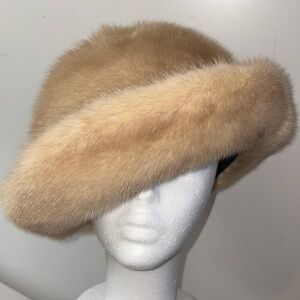Vintage Mink Fur Cloche Hat